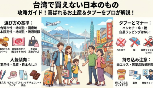 台湾人に喜ばれる台湾で買えない日本のもの厳選おすすめ土産まとめ