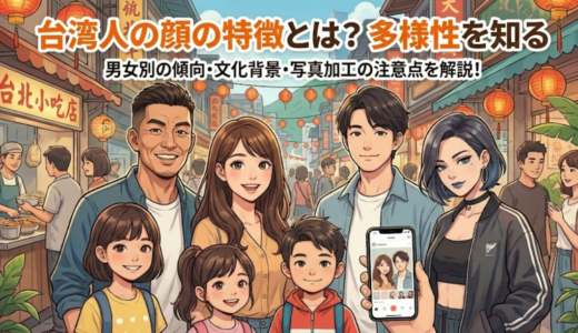 台湾人の顔の特徴とは？男女別の傾向と多様性を徹底解説