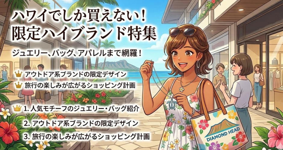 ハワイ限定ハイブランド完全ガイド｜ティファニー・ルイヴィトン・ノースフェイスまで徹底解説