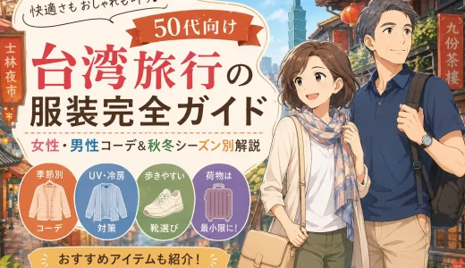 【2026年版】台湾旅行50代の服装完全ガイド！女性・男性・秋冬対応