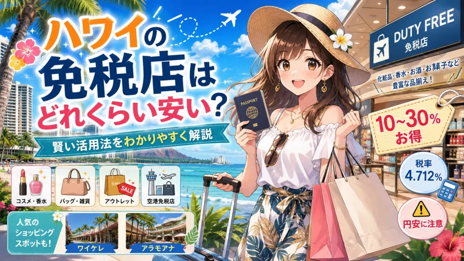 ハワイ免税店はどれくらい安い？2026年最新！節約ショッピング術