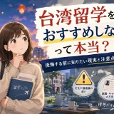 台湾留学はやめた方がいい？おすすめしない理由と現実のデメリット全解説