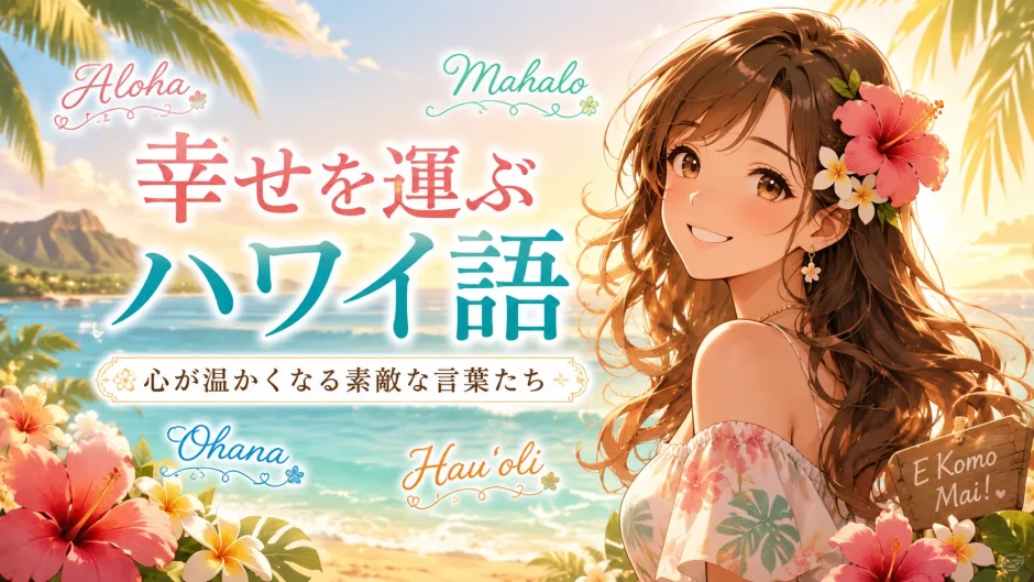 ハワイ語で幸せを運ぶ言葉9選！意味と読み方を一覧で解説
