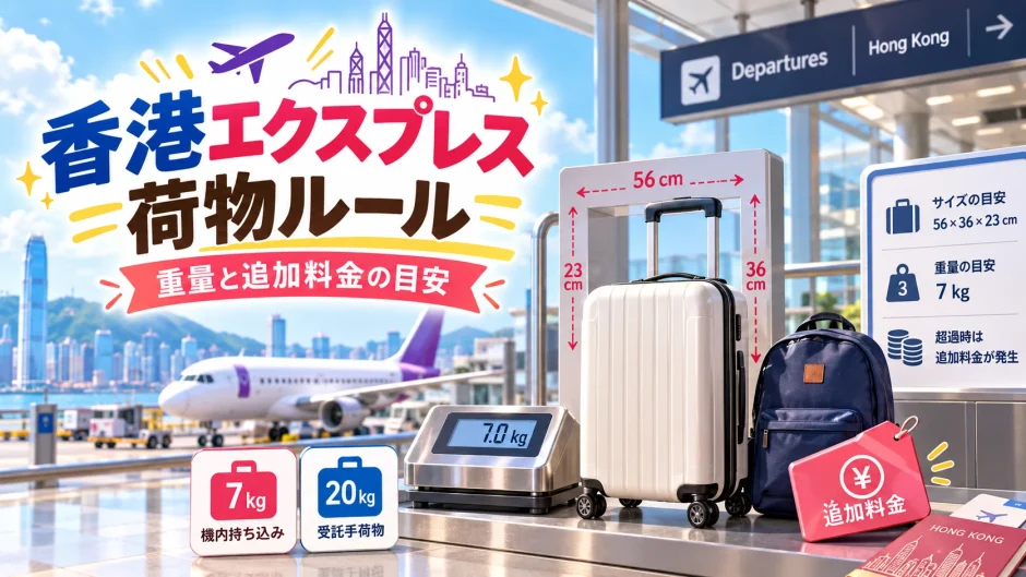 【香港エクスプレスエッセンシャル】手荷物と預け荷物のルールが厳しい理由と損しない対策方法