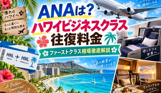 ANAは？ハワイビジネスクラス往復料金とファーストクラス相場徹底解説