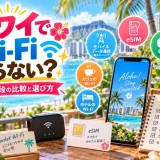 ハワイでWi-Fiが必要かを通信手段ごとに比較したガイド画像