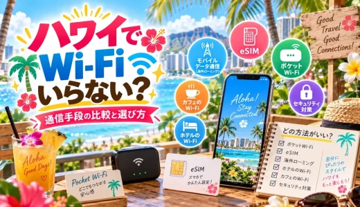 ハワイでwi-fiはいらないか迷う人向け！通信環境とおすすめ対策完全ガイド