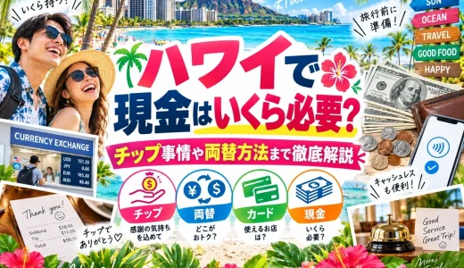 ハワイで現金はいくら必要？チップ事情や両替方法まで徹底解説