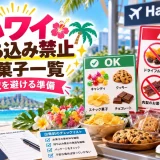 ハワイへ持ち込み禁止のお菓子と検疫ルールをまとめたリスト画像