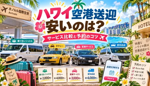 ハワイ空港送迎｜安いサービス徹底比較ガイド【予約のコツも解説】