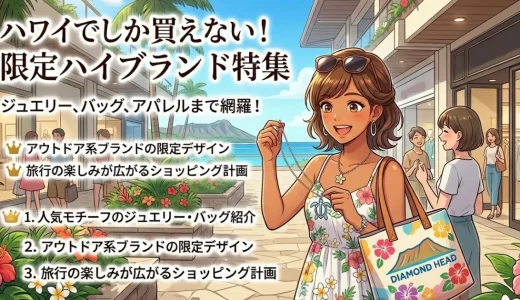 ハワイ限定ハイブランド完全ガイド｜ティファニー・ルイヴィトン・ノースフェイスまで徹底解説