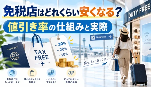 免税店はどれくらい安くなる？値引き率の仕組みと実際