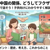 台湾と中国の関係を歴史から子供向けにわかりやすく図解した画像