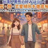台湾人男性が好む体型や恋愛傾向、モテる特徴をまとめた画像