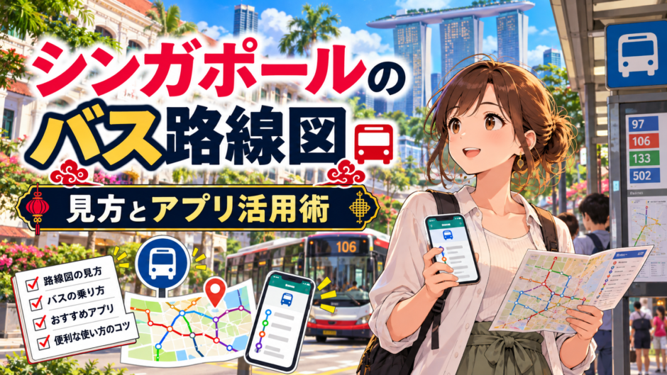 シンガポールのバス路線図｜見方とアプリ活用術