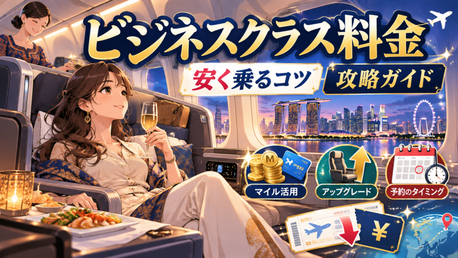 シンガポール航空ビジネスクラスの料金｜安く乗るコツ