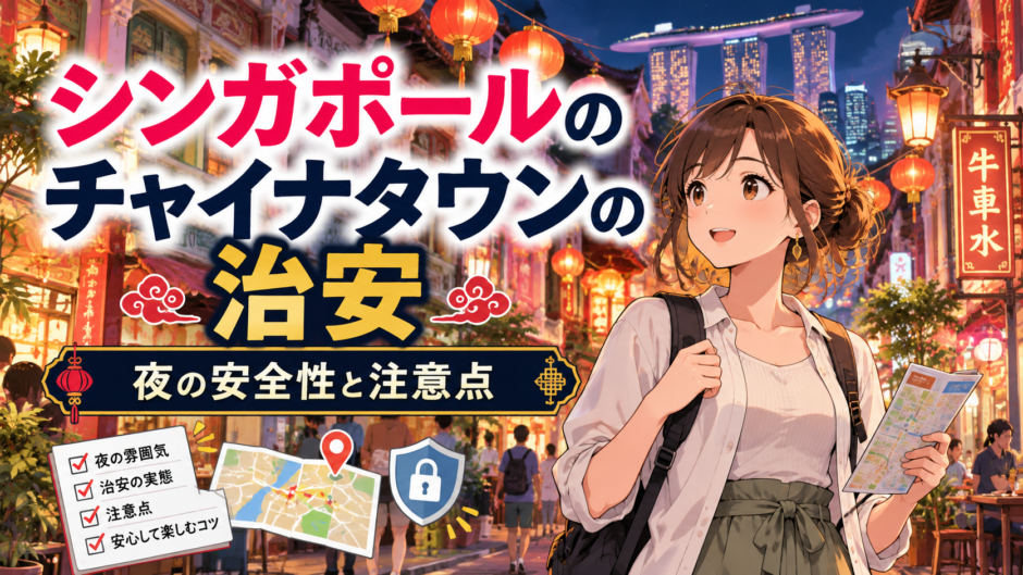 シンガポールのチャイナタウンの治安｜夜の安全性と注意点