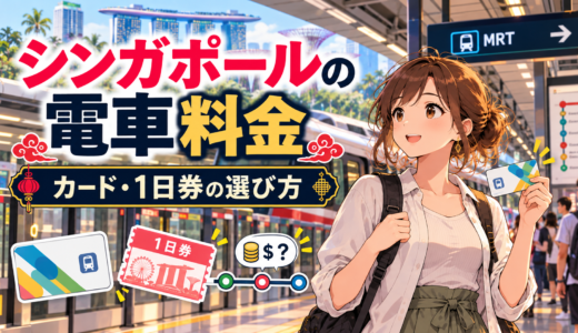 シンガポールの電車料金を損せず理解｜カードや1日券の選び方