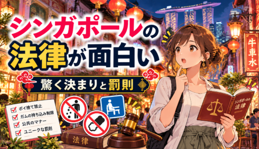 シンガポールの法律が面白いと話題な理由｜日本人が驚く厳しい決まり