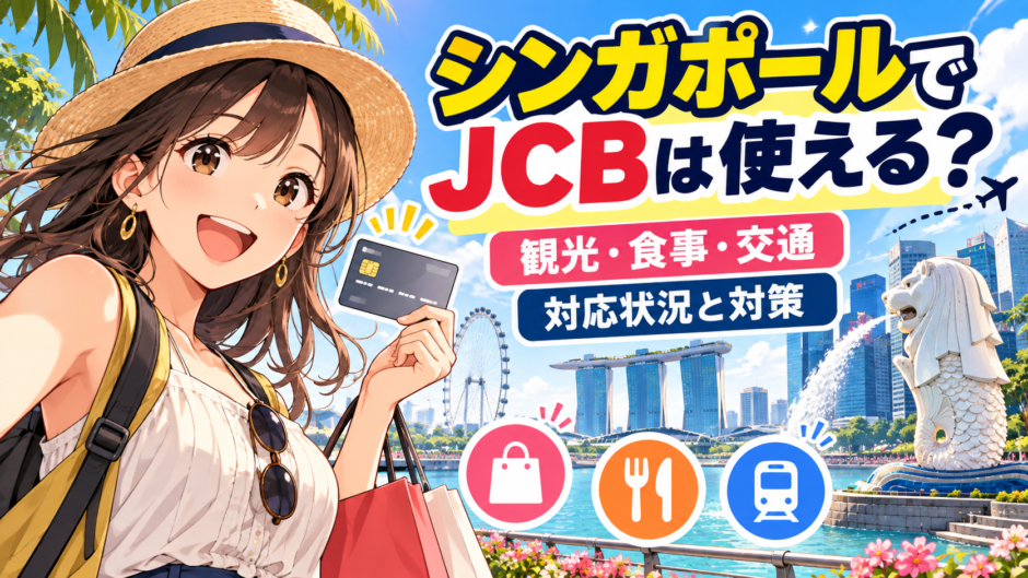 シンガポールでJCBは使える？｜観光・食事・交通の対応状況