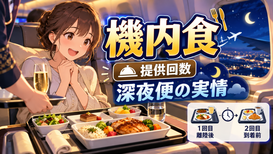 シンガポール航空の機内食｜提供回数と深夜便の実情