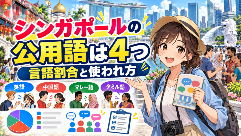 シンガポールの公用語は4つ｜言語割合と使われ方