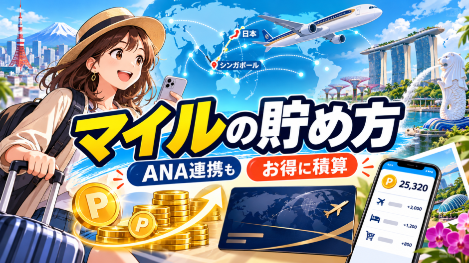 シンガポール航空のマイルの貯め方｜ANA連携も