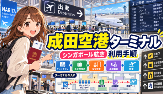 【シンガポール航空】成田空港ターミナル完全ガイド＆徹底攻略ポイント