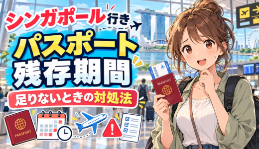 【シンガポール行き】パスポート残存期間が足りない場合でも慌てないための完全マニュアル
