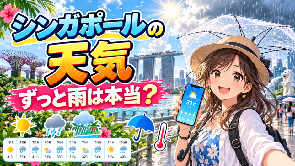 シンガポールの天気｜雨・気候・旅行時の注意点