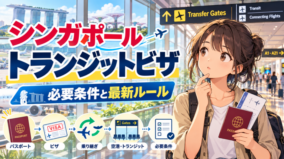 シンガポールのトランジットビザ｜必要条件とルール