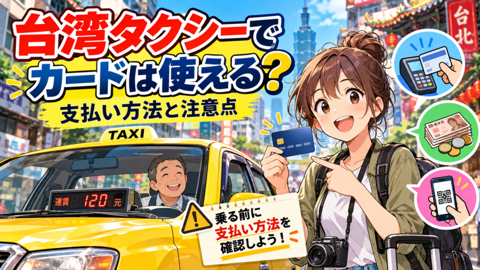 台湾のタクシーでクレジットカードは使える？｜支払い方法と注意点