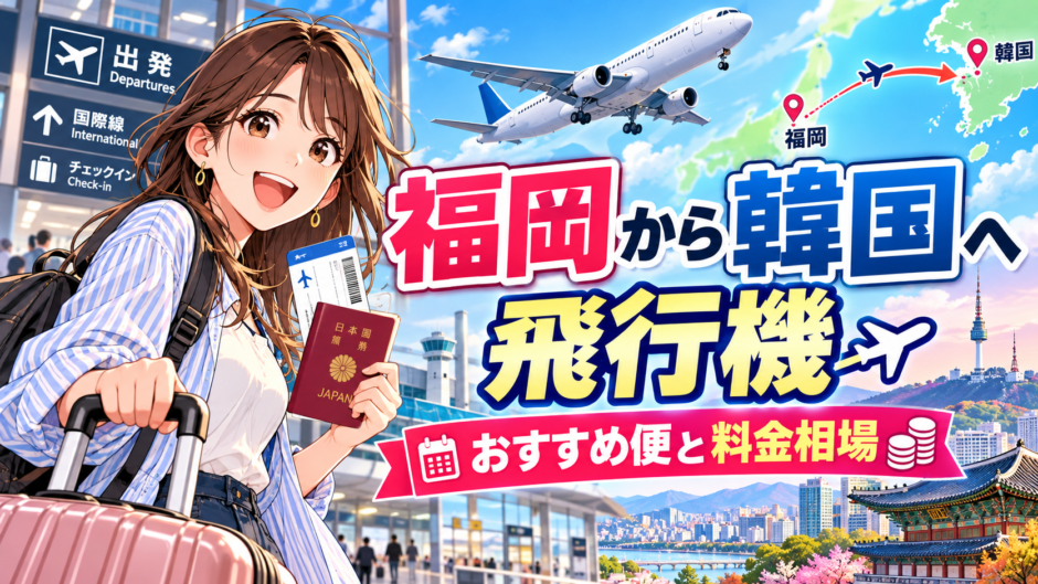 福岡から韓国への飛行機