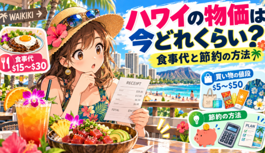 食事の値段高すぎ！ハワイの現在の物価のリアルな実態と旅行前に知るべき節約術
