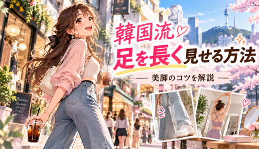 【足を長くする方法】韓国流の美脚術と韓国アイドル実践のコツ