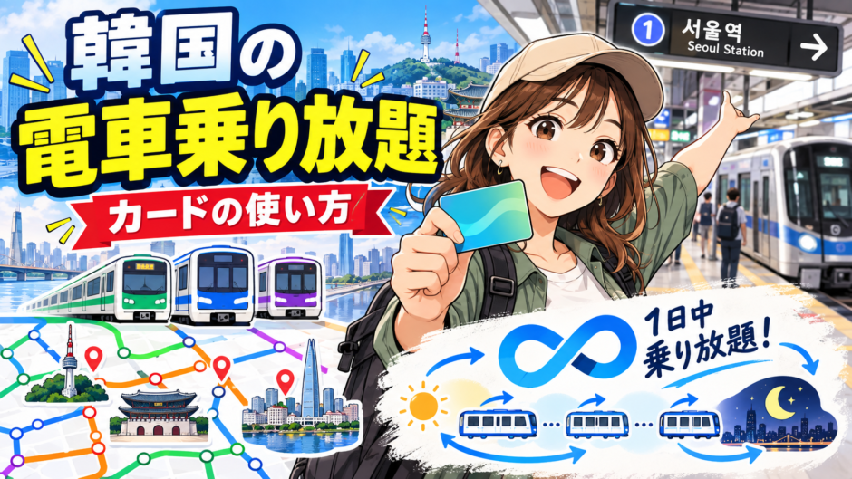 韓国の電車乗り放題