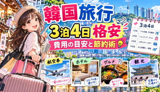 韓国旅行3泊4日格安プラン徹底比較！初心者も安心の最新節約術