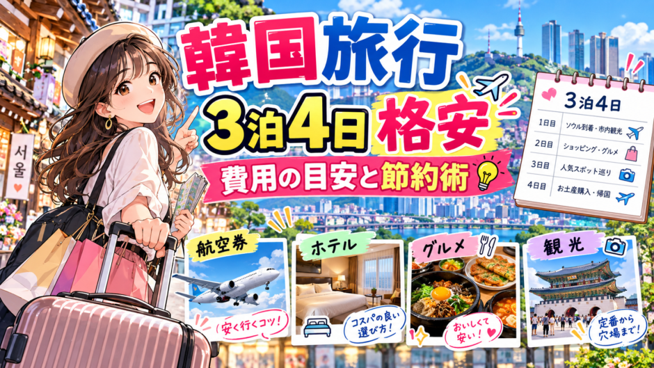 韓国旅行3泊4日の格安プラン