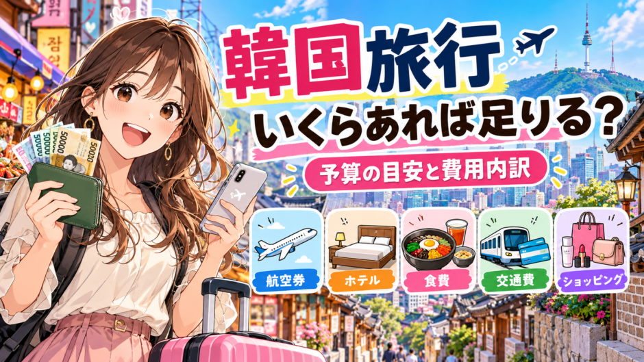 韓国旅行はいくらあれば足りるか