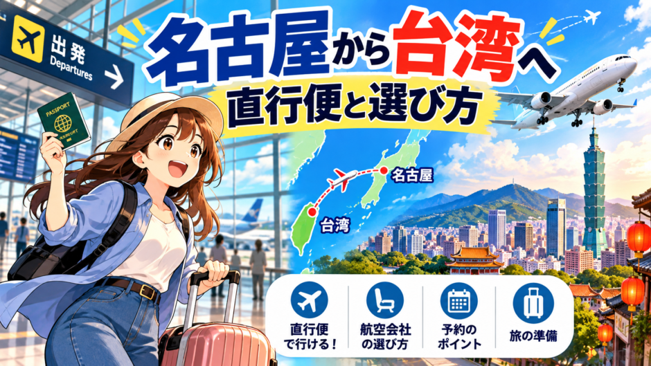 名古屋から台湾への直行便