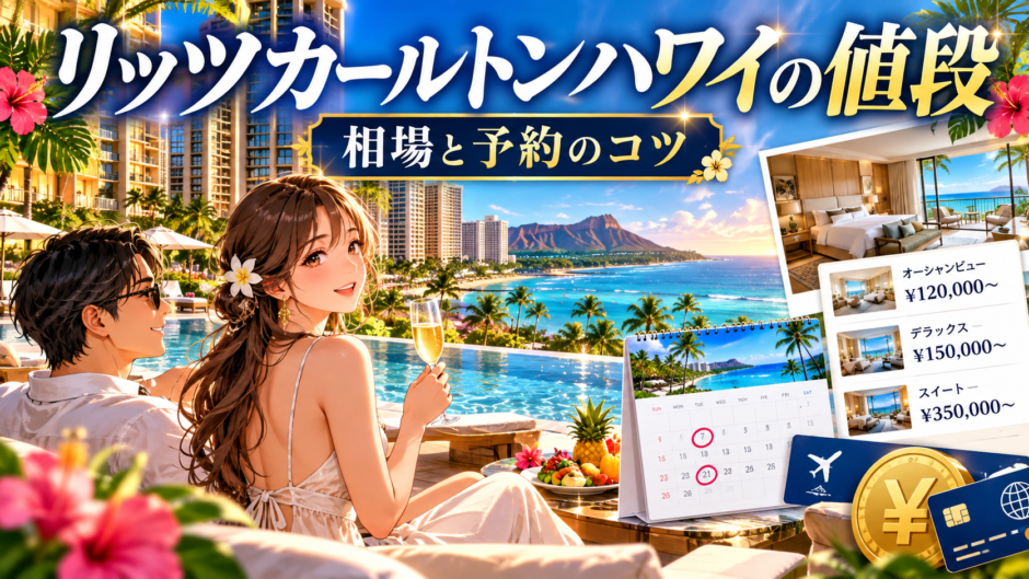 リッツカールトンハワイの宿泊料金と予約のコツ