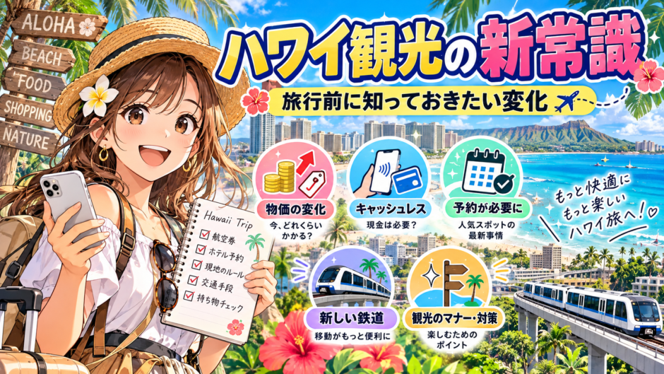 ハワイ観光の新常識と旅行前に知りたい変化