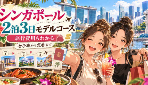 シンガポール2泊3日モデルコース・旅行費用を徹底解説｜女子旅から定番まで