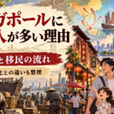 シンガポールに中国系住民が多い理由と移民の歴史をイメージした街並み