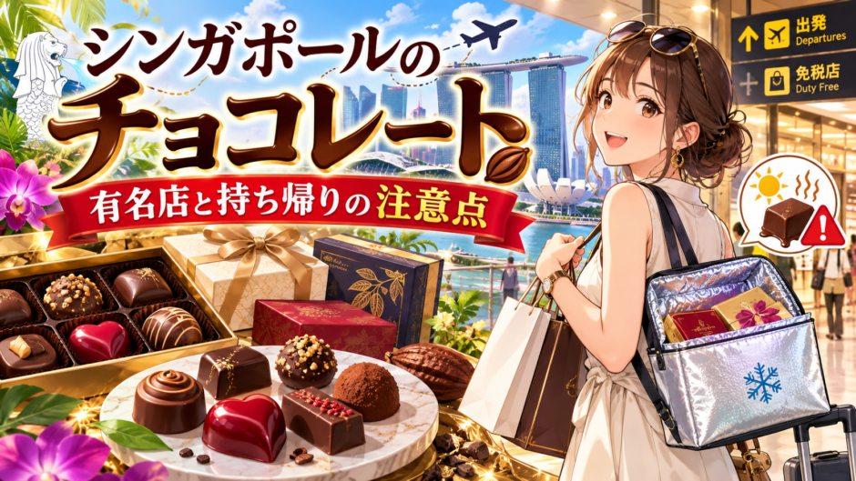 シンガポールのチョコレートをお土産に選ぶイメージ