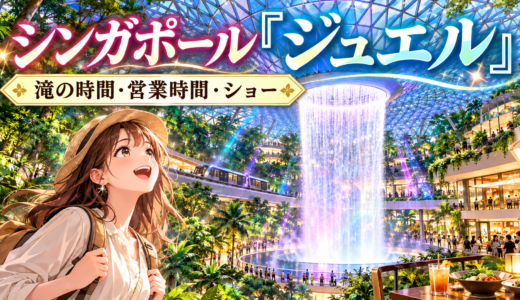 シンガポール「ジュエル」の滝と営業時間およびショー完全ガイド｜ベスト観賞タイム徹底解説