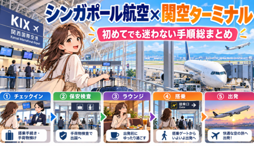 シンガポール航空と関空ターミナル｜初めてでも迷わない手順総まとめ