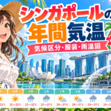 シンガポールの年間気温と気候をイメージした旅行風景