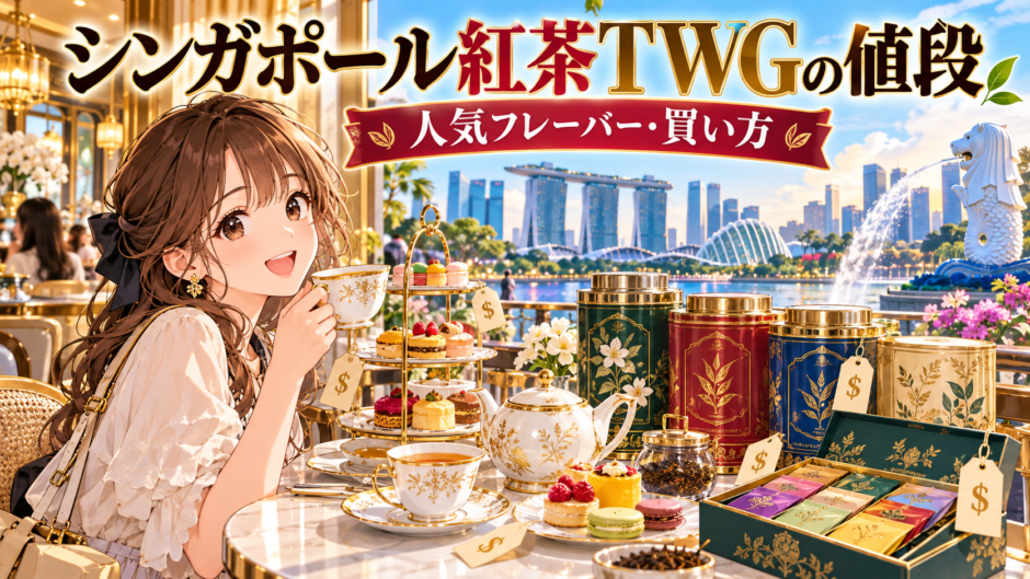 シンガポールで紅茶の値段や人気フレーバーを比較するイメージ