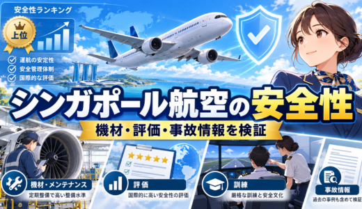 シンガポール航空の安全性を検証！機材年齢や監査評価でわかる実力